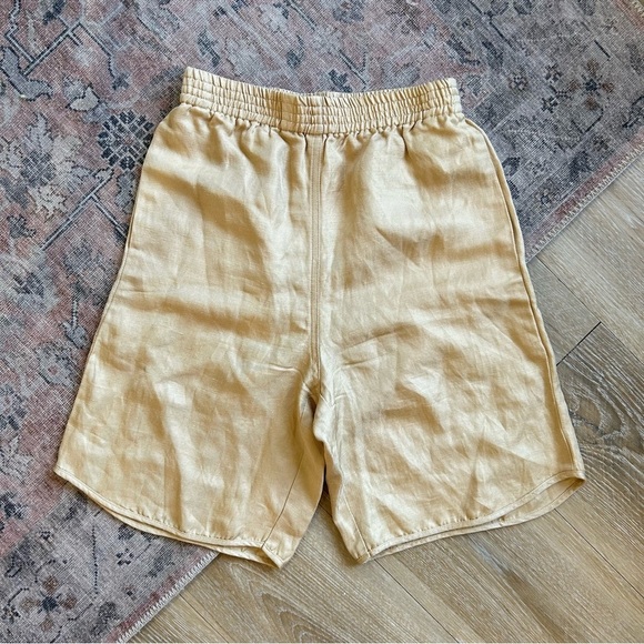 Aritzia Le Fou Wilfred High Rise Linen Blend Funk Shorts - Picture 5 of 9